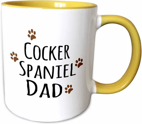 Miniatura 11 de 3dRose Cocker Spaniel Dog Dad - Taza de 11 onzas, color negro