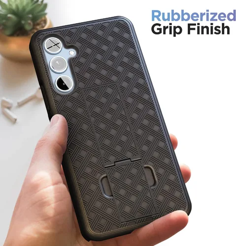 Miniatura 7 de DuraClip - Funda para Samsung Galaxy A54 5G con clip de funda y soporte (negro mate) (A54 5G)