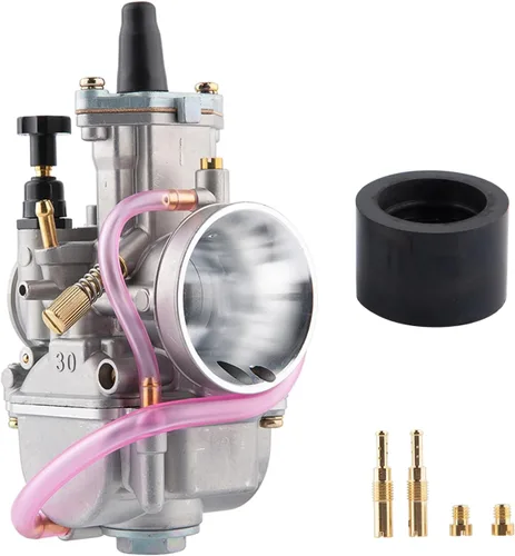 Miniatura 21 de Carburador PWK de 21 mm para Carreras para Motor de 50 cc a 100 cc 2T 4T Moto Dirt Bike, Motocicleta, ATV, Scooter con Colector de Admisión, Chorros