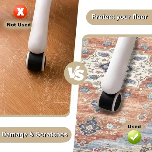 Miniatura 3 de Tapete para silla de oficina para suelo de madera dura, 36 x 48 pulgadas, tapete resistente para silla de escritorio para madera dura, protector