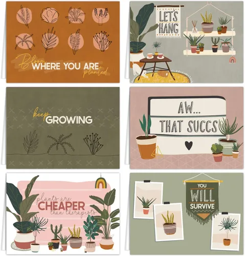 Miniatura 8 de Canopy Street Bestie Food - Tarjetas de notas / 4 5/8 pulgadas x 6 1/4 pulgadas / 12 tarjetas de felicitación ilustradas de Thinking Of