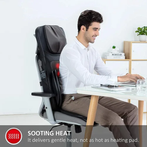 Miniatura 9 de Snailax Paquete de almohadilla para silla de masaje de cuerpo completo y masajeador de percusión de mano