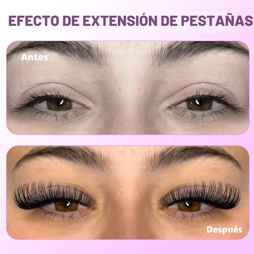 Miniatura 3 de Extensiones de pestañas en racimo naturales Pawotence 30D, pestañas individuales en racimo de 8-15mm, 280 piezas, para aplicación propia