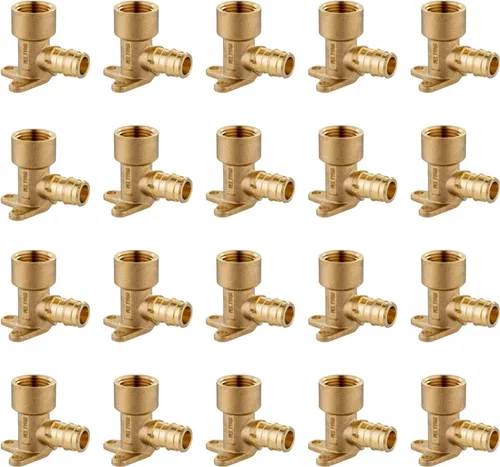 Miniatura 10 de EFIELD Pex A Expansion - Codo de latón de flujo completo de 1/2 "x 1/2" hembra NPT Drop-ear, ASTM F1960 (PEX1960116)