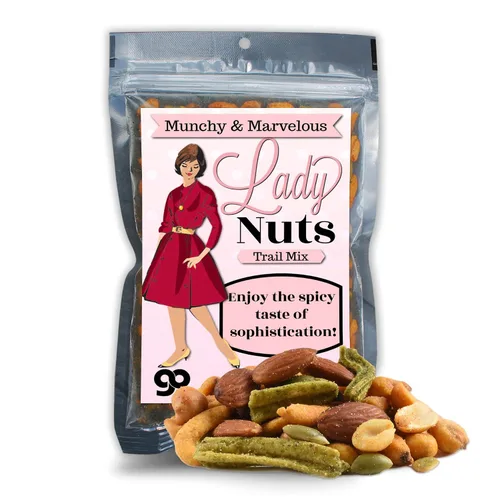Lady Nuts Spicy Trail Mix – Regalos divertidos para mujeres adultas humor – Mezcla de frutos secos – Regalo de broma – Hecho en los Estados Unidos