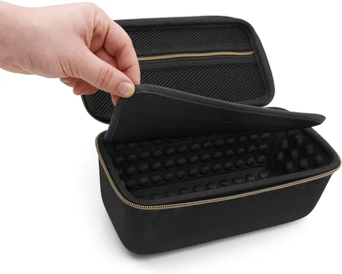 Miniatura 7 de CASEMATIX Estuche de peluquería para cortapelos, timbres para el cabello, recortadoras, delineador de acabado en T, estuche de viaje