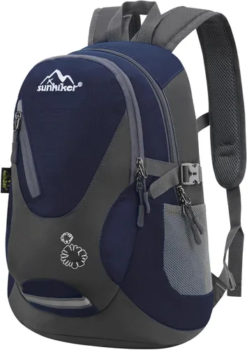 Miniatura 13 de sunhiker Pequeña mochila de senderismo para mujeres y hombres, 20L, ligera, mochila de viaje, mochila casual para ciclismo, acampar al aire libre