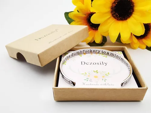 Miniatura 102 de Pulseras inspiradoras para mujer, joyería de acero inoxidable, con refranes, pulsera motivacional con mensaje oculto, pulseras grabadas para mejor