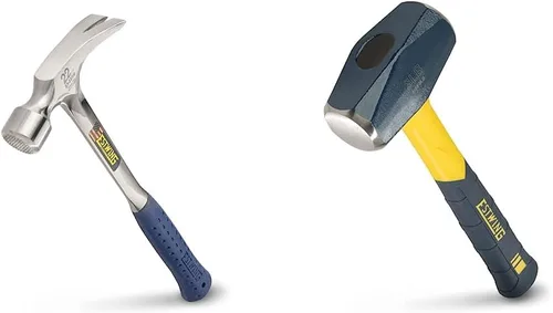 ESTWING Martillo de encuadre (22 onzas) y martillo de perforación/grieta Sure Strike (3 lb) Trineo con mango de fibra de vidrio
