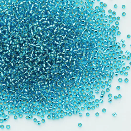Miniatura 122 de Cuentas de semillas doradas transparentes de 4 mm al por mayor para hacer joyas, 110 gramos, aproximadamente 1600 piezas, cuentas de vidrio 6/0