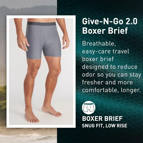 Miniatura 2 de ExOfficio Calzoncillos tipo bóxer con estampado Give-n-go para hombre