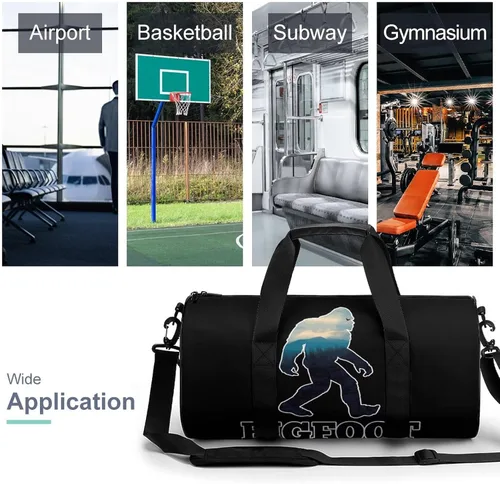 Miniatura 2 de Bigfoot - Bolsa deportiva para gimnasio, bolsa de viaje para entrenamiento, ligera, para mujeres y hombres, grande