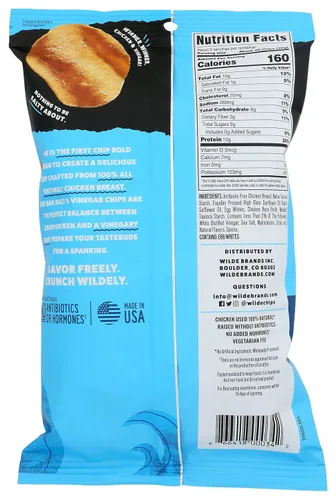 Miniatura 2 de Wilde Brands - Chips de pollo con vinagre de sal marina, 2.25 onzas (paquete de 2)