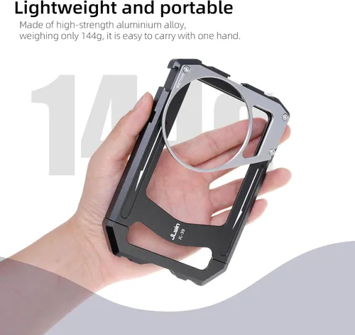 Miniatura 6 de Fotga Estabilizador universal para teléfono inteligente y fotos y video, asas + adaptador de filtro de rosca de 2.638 in para iPhone 17, 16, 15, 14