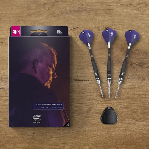 Miniatura 6 de Target Darts Phil Taylor Power 9-Five Gen 10 95% Tungsten Swiss Point Steel Tip Darts Set