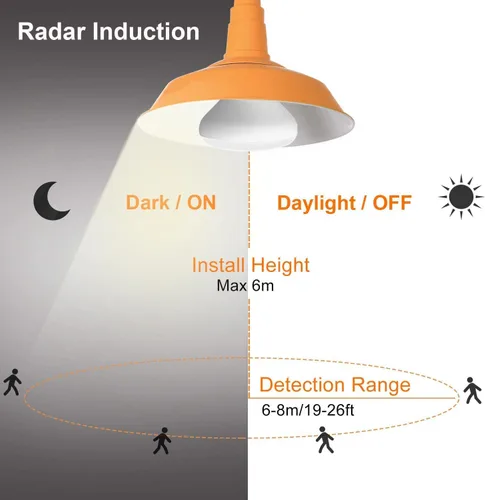 Miniatura 2 de LUXON Bombillas con sensor de movimiento de radar BR25 de 9 W, detector equivalente al atardecer al amanecer de 90 W, iluminación de lámpara LED
