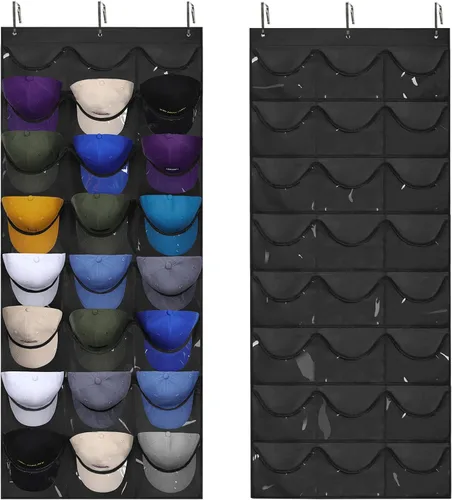 Miniatura 10 de Dofilachy Perchero para sombreros – Organizador de sombreros – Percheros para gorras de béisbol, soporte visible para sombreros – Estante de béisbol