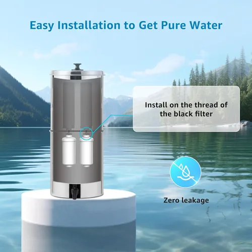 Miniatura 7 de AQUA CREST Filtro de agua con flúor, repuesto para elementos de reducción de flúor Berkey® PF-2®, sistema de filtración por gravedad Berkey®