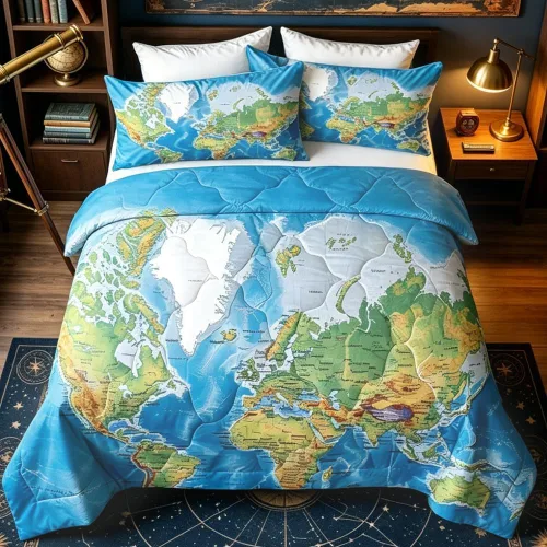 Miniatura 30 de Sleepwish - Juego de edredón con estampado de tortuga, juego de cubrecamas de tortuga hawaiana tamaño Queen en 3D, edredón de playa lindo para cama