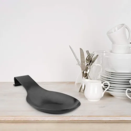 Miniatura 2 de VanlonPro Soporte de cuchara de acero inoxidable, soporte para cucharón de espátula, soporte para cuchara de utensilios de acero inoxidable, acabado