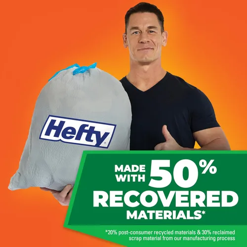 Miniatura 2 de Hefty Bolsas de basura de cocina altas, ultra fuertes, aroma de explosión de limpieza, 13 galones, 40