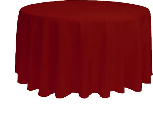 Miniatura 64 de YOUR CHAIR COVERS - Mantel redondo de poliéster prémium de 120 pulgadas - Mantel de lino color champán para mesas redondas estándar