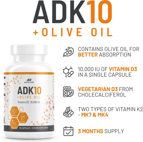 Miniatura 3 de Suplemento vitamínico ADK 5 + suplemento vitamínico ADK 10