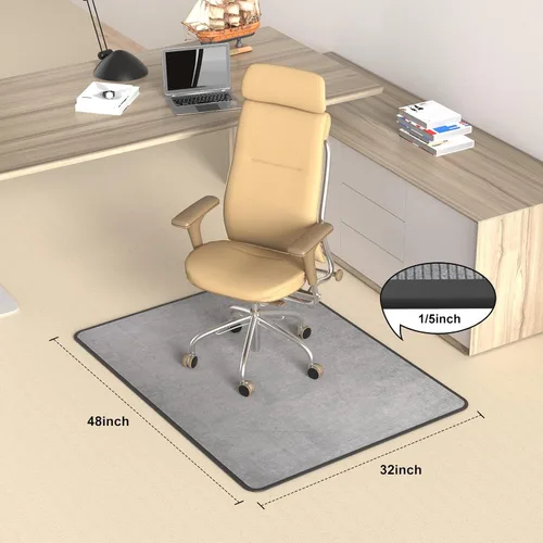 Miniatura 6 de Tapete de silla de oficina resistente para alfombra y piso de madera dura, tapete bohemio para silla de escritorio, alfombra de 36 x 48 pulgadas