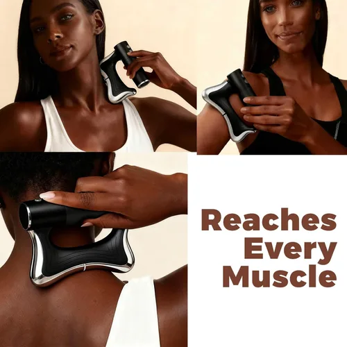 Miniatura 6 de Herramienta eléctrica raspadora muscular con vibración, masaje y calor, masajeador Gua Sha portátil para recuperación muscular de cuerpo completo