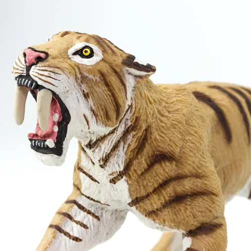 Miniatura 5 de Safari Ltd. Smilodon Figura de tigre dentado de sable de 4 pulgadas, juguete educativo para niños, niñas y niños a partir de 3 años