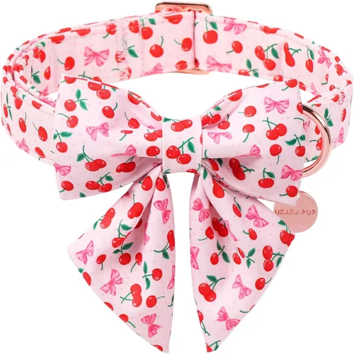 Miniatura 13 de Collar patriótico para perro con pajarita, collar de perro con lazo para el 4 de julio, collar de bandera estadounidense para perros medianos