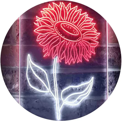 Miniatura 17 de ADVPRO Letrero de neón LED de doble color para sala de girasol, azul y rojo, 8.5 x 12 pulgadas st6s23-i3533-br
