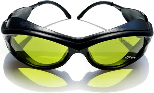 Miniatura 8 de MCWlaser Gafas de seguridad láser para 190-440 y 780-900nm, 900-1100nm, 10600nm típico para 355nm 405nm 808nm 980nm 1064nm 10600nm EP-17 estilo 2