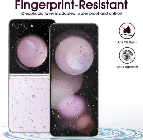 Miniatura 4 de 2 juegos de protectores de pantalla para Samsung Galaxy Z Flip 4, película interior de hidrogel de TPU + protector de pantalla frontal y trasera HD