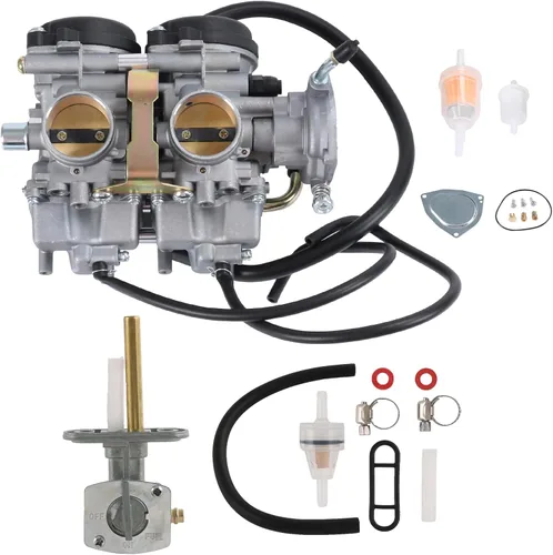 Carburador con válvula de combustible Petcock Asamblea de 0.315 in de repuesto para Yamaha Raptor 660 660R YFM660 YFM 660R ATV Quad Carb 2001-2005