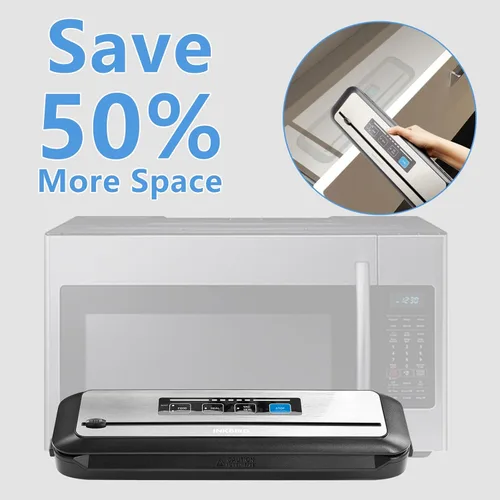 Miniatura 5 de Máquina selladora al vacío Inkbird con kit de iniciación, máquina automática de sellado al vacío PowerVac para conservación de alimentos, modos