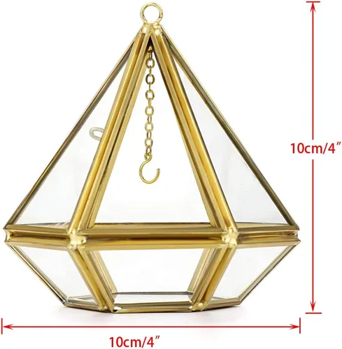 Miniatura 6 de Hipiwe Soporte de exhibición para anillos de joyería, soporte para anillos de cristal, caja de joyería geométrica para anillos de boda, caja