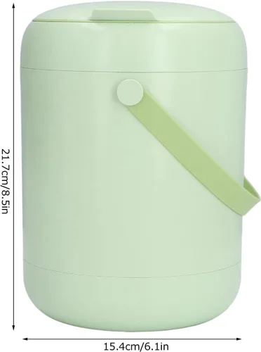 Miniatura 2 de Mini lavadora portátil inteligente para ropa interior, capacidad de 2.8 litros, para ropa de bebé, ropa pequeña Ligera para apartamentos, Verde