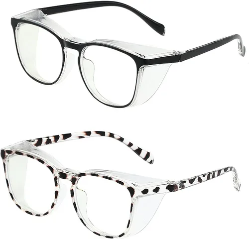 Miniatura 29 de Gafas de seguridad anti niebla para mujeres y hombres, TR90, lentes de bloqueo de luz azul, transparentes, antiarañazos, protección UV, marco