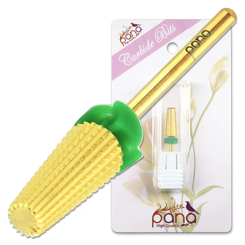Miniatura 20 de PANA Broca de carburo de uñas 5 en 1 con vástago de 3/32 pulgadas - (grueso triple - grano extra fino, púrpura) - rotación bidireccional para uso