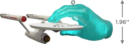 Miniatura 5 de Hallmark Keepsake – Adorno navideño de recuerdo 2023, Star Trek La Mano de Apolo, Regalos para Trekkies