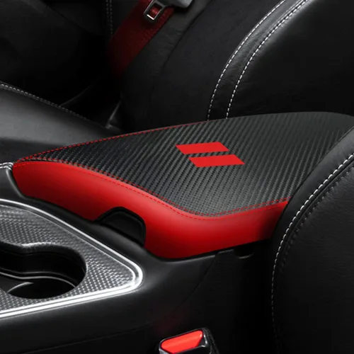Miniatura 10 de para Dodge Challenger 2015-2023 Funda para Reposabrazos de Coche Impermeable Almohadillas de Consola Central Fundas de Protección contra Arañazos