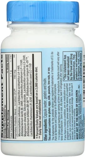Miniatura 3 de Nutrition Now PB 8 Pro-Biotic Acidophilus For Life - sin gluten - 60 Cápsulas