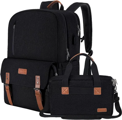 MOSISO Mochila para cámara de 17.3 pulgadas, DSLR/SLR/Funda sin espejo con compartimento para laptop y bolsa de inserción de fotografía incorporada,