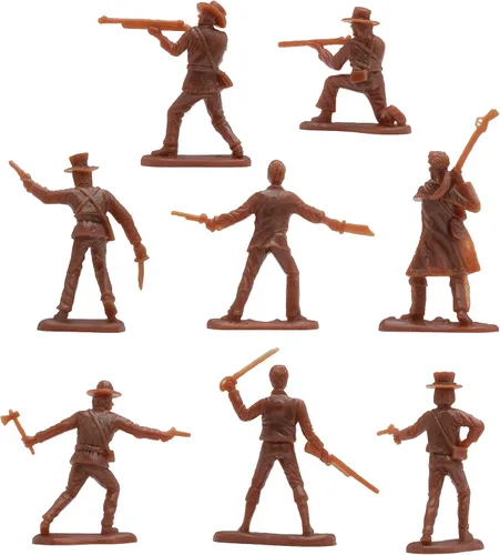 Miniatura 6 de BMC The Alamo Plastic Army Men - Figuras de soldado de 37 piezas de Texas vs. Mexico