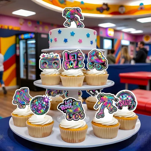 Miniatura 2 de 48 piezas de decoraciones de cumpleaños para camiones de bomberos, decoración de cumpleaños de bomberos, decoración de cupcakes para camiones