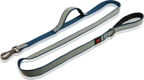 Miniatura 8 de Tuff Pupper Correa reflectante extrema para perros, resistente de doble asa para sostener perros fuertes, refleja para paseos nocturnos seguros