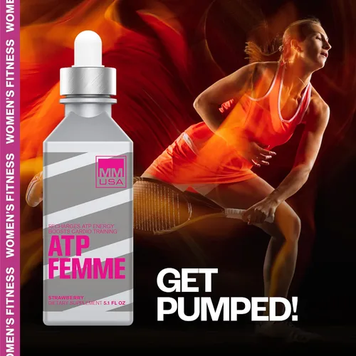Miniatura 7 de MMUSA Suero de creatina ATP Femme. Aumenta los entrenamientos, la resistencia y la potencia. Sin hinchazón ni deshidratación. Energía rápida para un