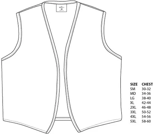 Miniatura 2 de Rexzo Chaleco unisex sin bolsillo, sin botones, fabricado en los Estados Unidos