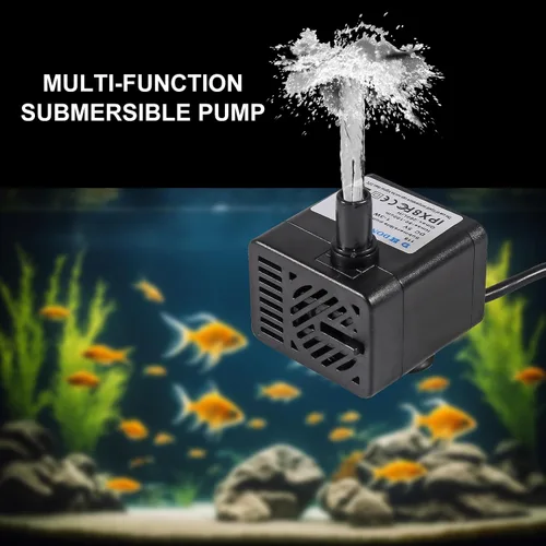 Miniatura 6 de DIANN 2 unids mini bomba de agua DC 5V bomba sumergible USB pequeña fuente bomba 3W para acuarios pecera acuario fuente de flujo ajustable